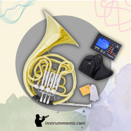 Mendini Intermediate Key of F_Bb Double French Horn